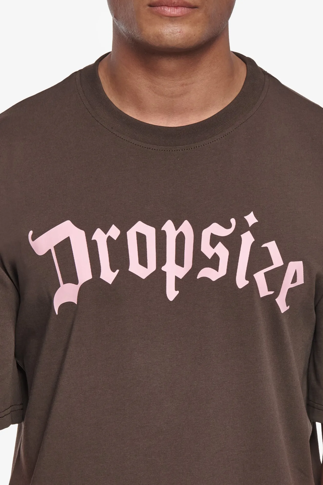 HEAVY OVERSIZE LOGO T-SHIRT CHOCOLATE BROWN