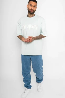HEAVY OVERSIZE LOGO T-SHIRT SALT AIR