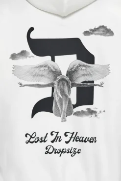 HEAVY OVERSIZE LOST IN HEAVEN HOODIE CREAM WHITE