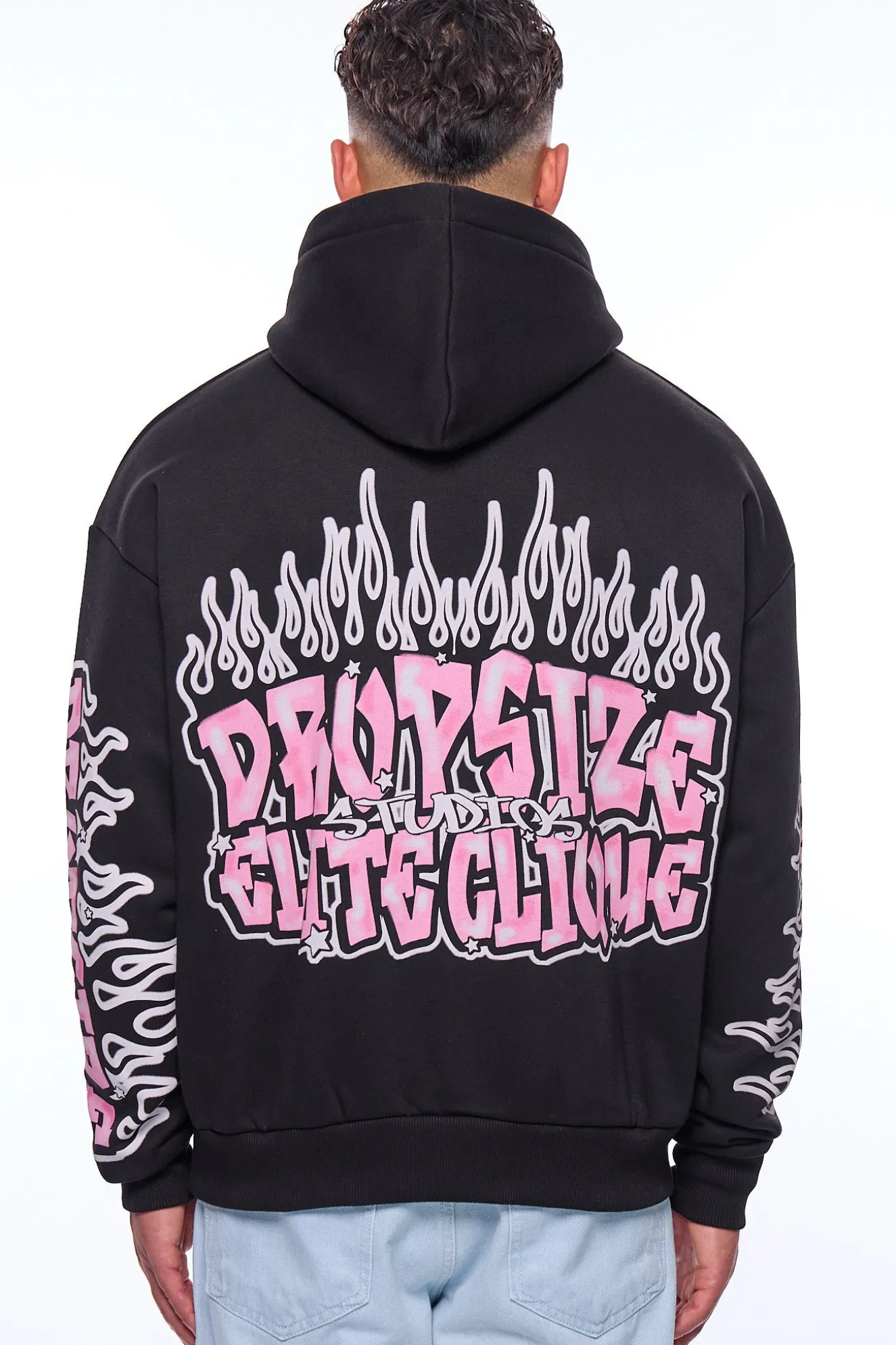 HEAVY OVERSIZE LOUD CLIQUE HOODIE BLACK