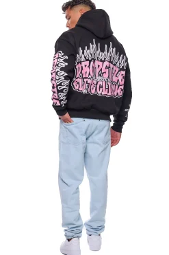 HEAVY OVERSIZE LOUD CLIQUE HOODIE BLACK