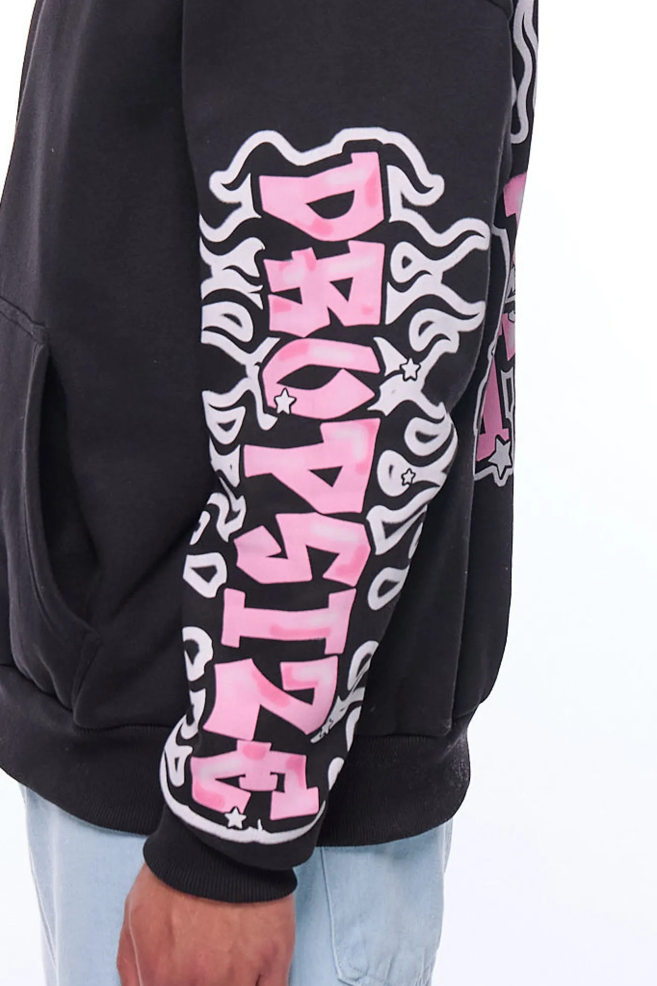 HEAVY OVERSIZE LOUD CLIQUE HOODIE BLACK