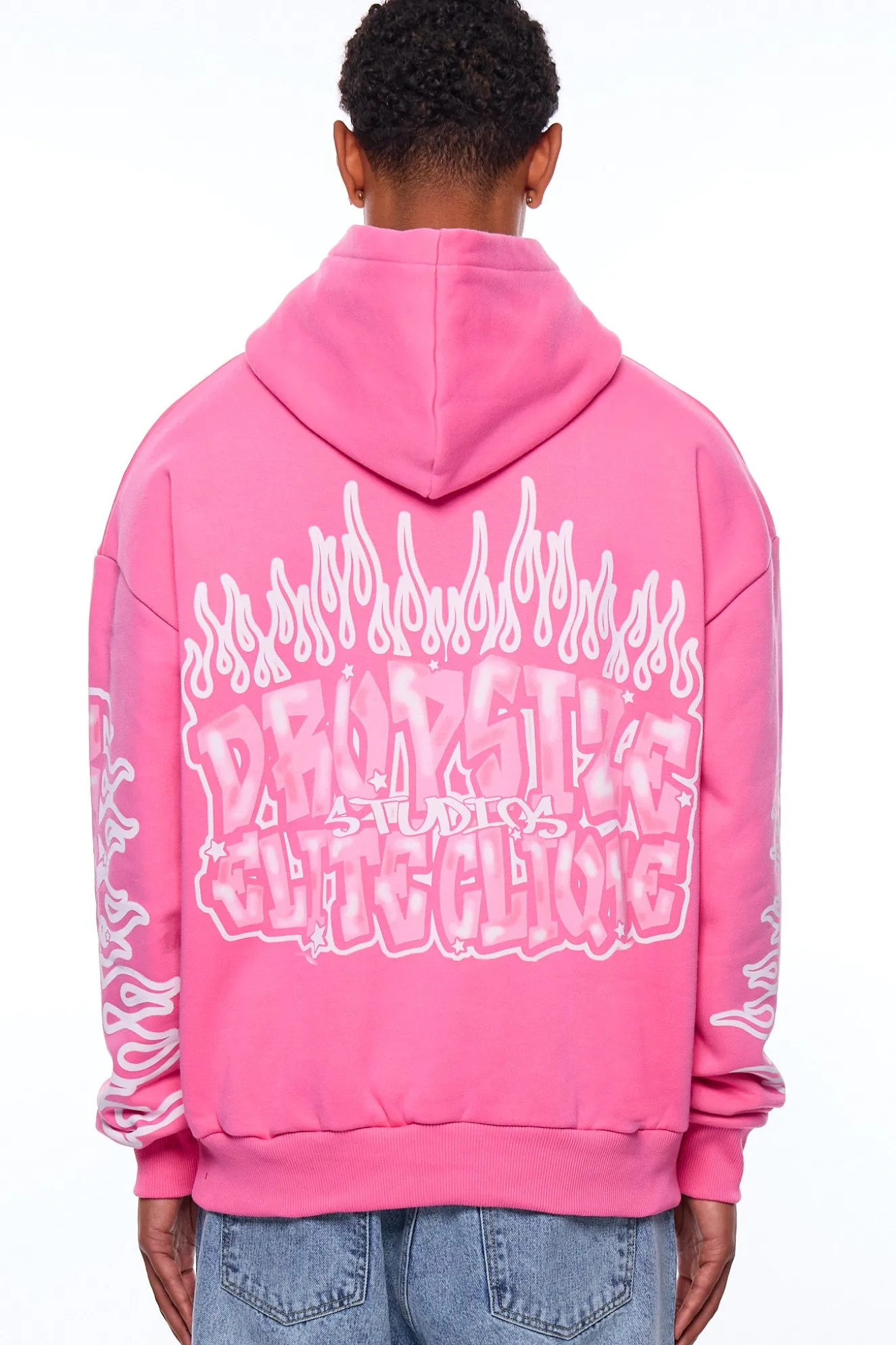 HEAVY OVERSIZE LOUD CLIQUE HOODIE PINK