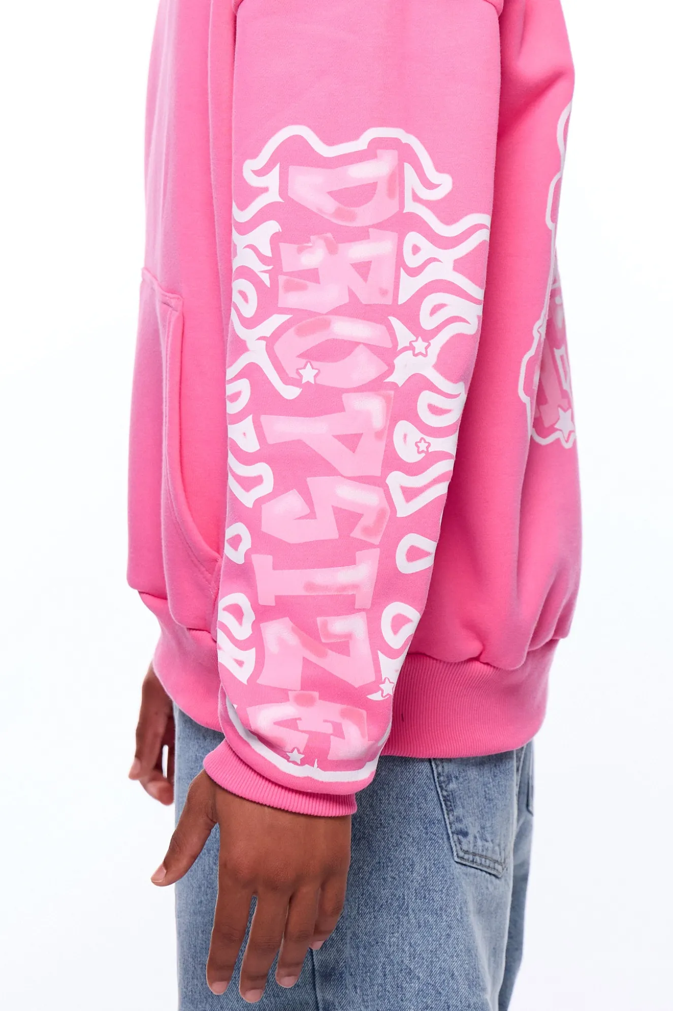 HEAVY OVERSIZE LOUD CLIQUE HOODIE PINK