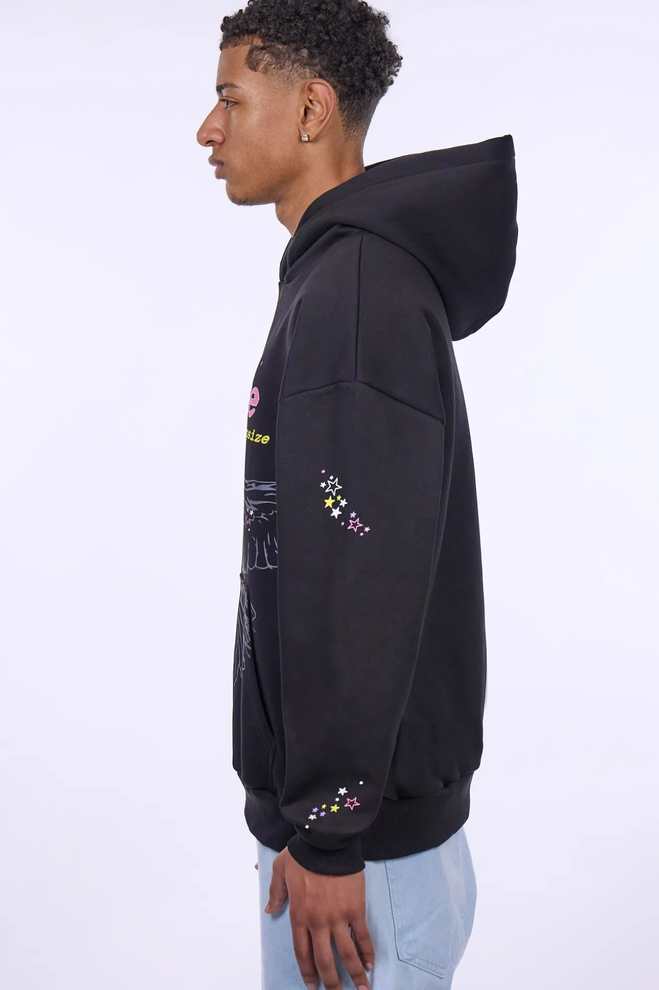 HEAVY OVERSIZE LOUD PARADISE HOODIE BLACK