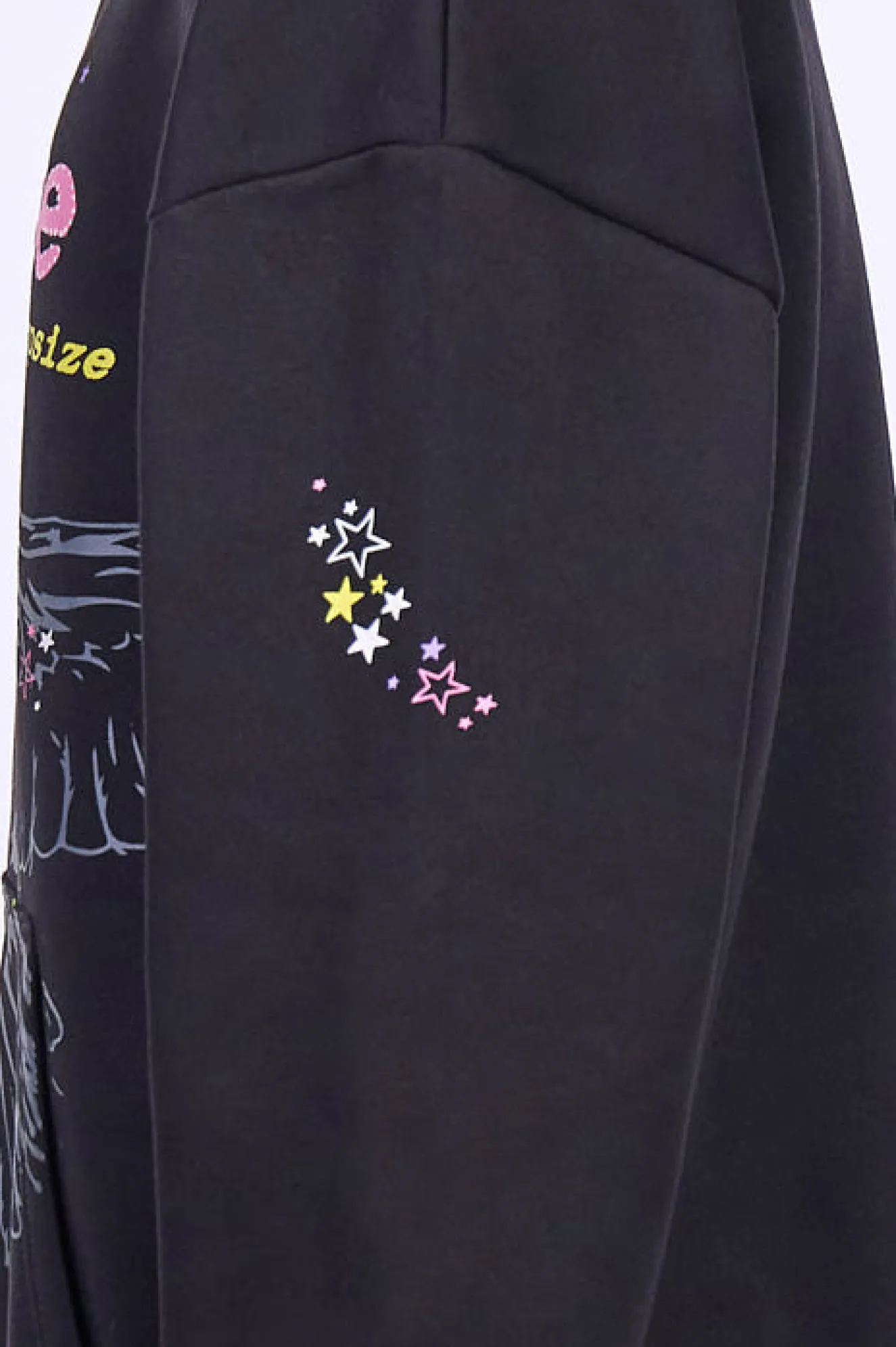 HEAVY OVERSIZE LOUD PARADISE HOODIE BLACK