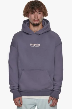 HEAVY OVERSIZE MEMBERS ONLY HOODIE BLUE GRANITE