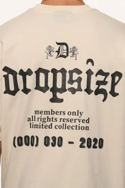 HEAVY OVERSIZE MEMBERS ONLY T-SHIRT COCONUT MILK