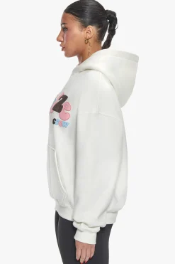 HEAVY OVERSIZE MIXED COLOR BUFFER PRINT CREAM WHITE