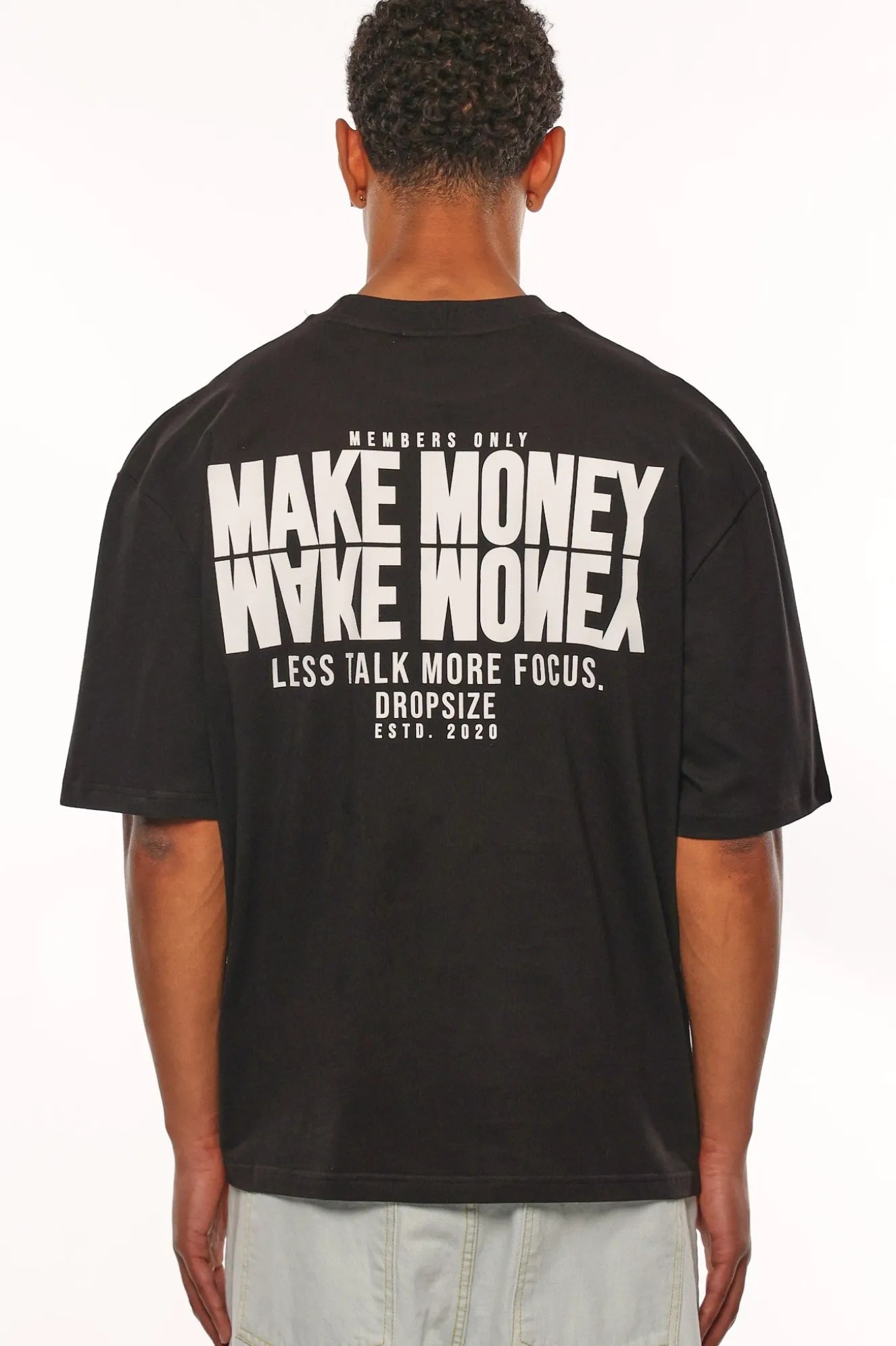 HEAVY OVERSIZE MORE FOCUS T-SHIRT BLACK