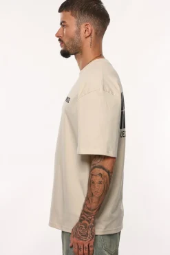 HEAVY OVERSIZE MORE FOCUS T-SHIRT COCONUT MILK