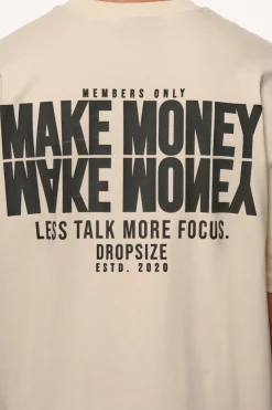 HEAVY OVERSIZE MORE FOCUS T-SHIRT COCONUT MILK