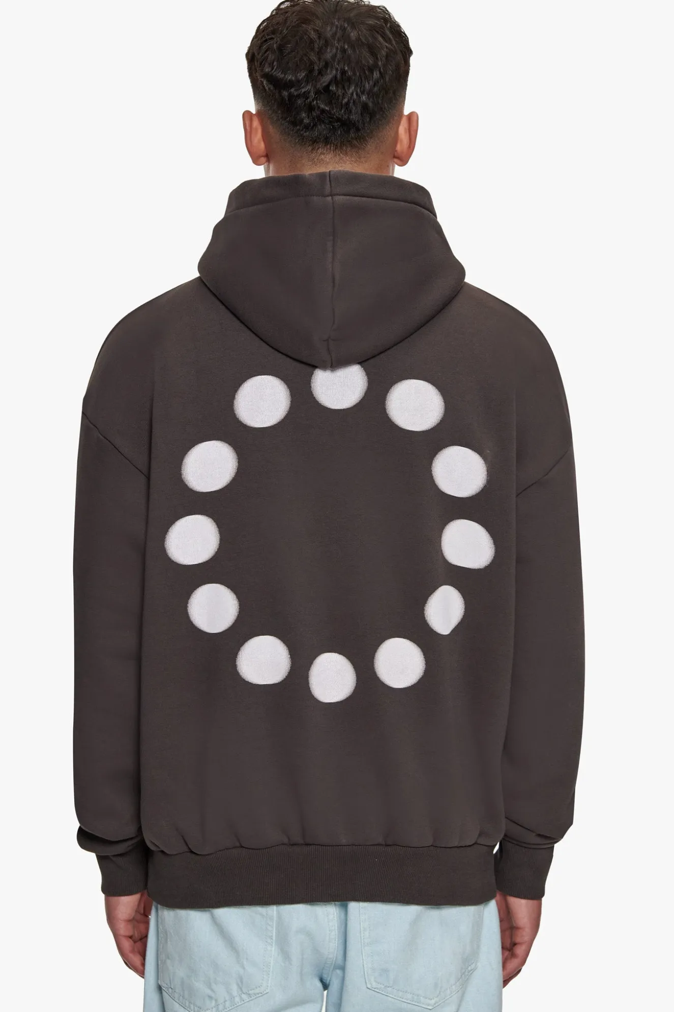 HEAVY OVERSIZE MOVE LAWLESS HOODIE WASHED BLACK