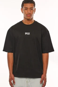 HEAVY OVERSIZE MOVING FORWARD T-SHIRT BLACK