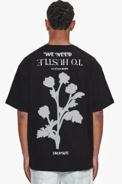 HEAVY OVERSIZE NEED TO HUSTLE T-SHIRT BLACK