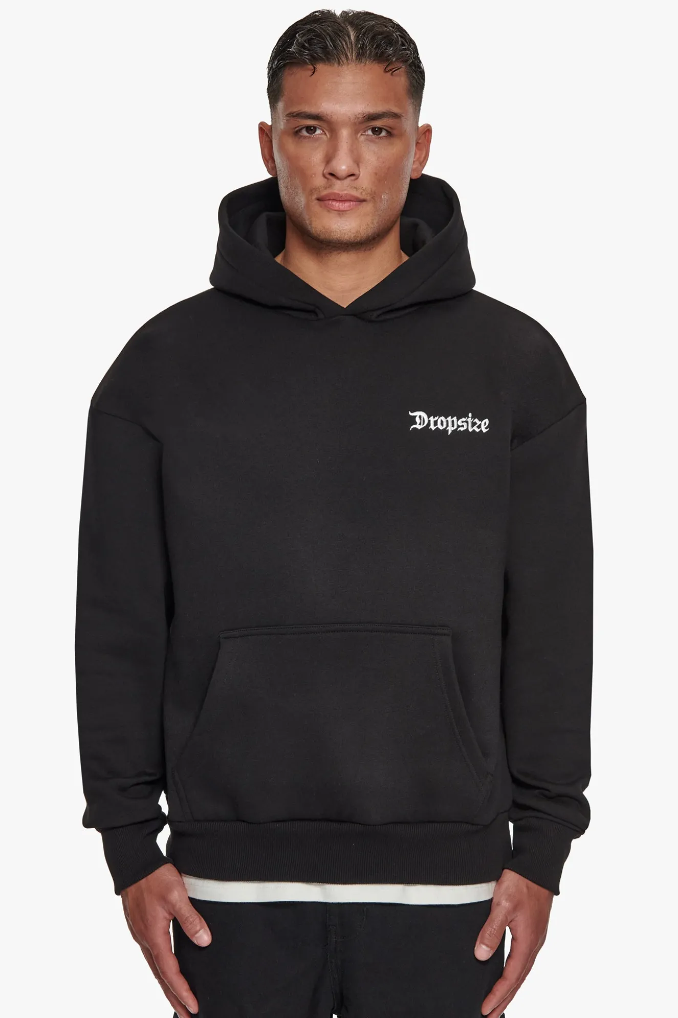 HEAVY OVERSIZE PATIENCE HOODIE BLACK