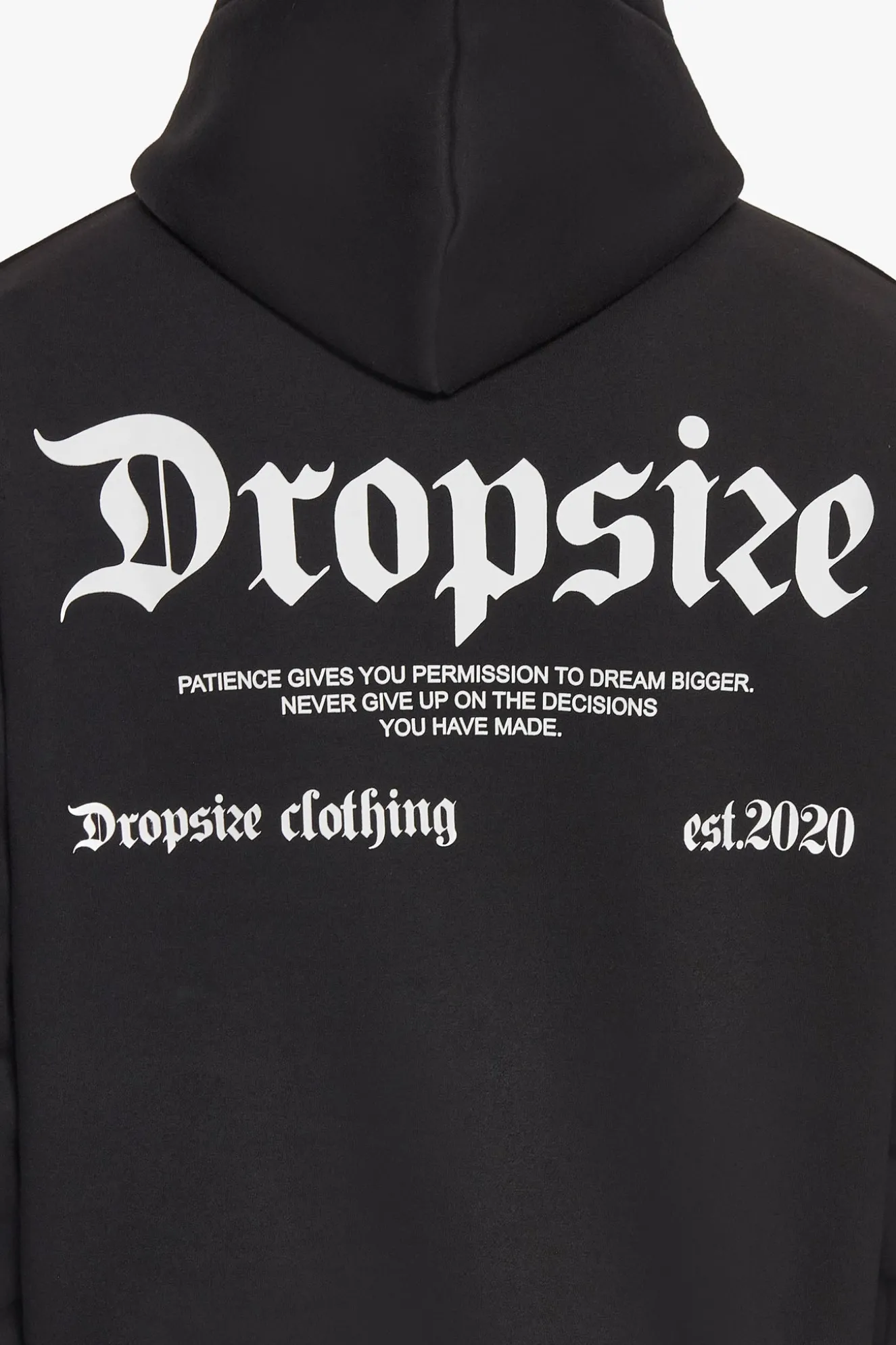 HEAVY OVERSIZE PATIENCE HOODIE BLACK