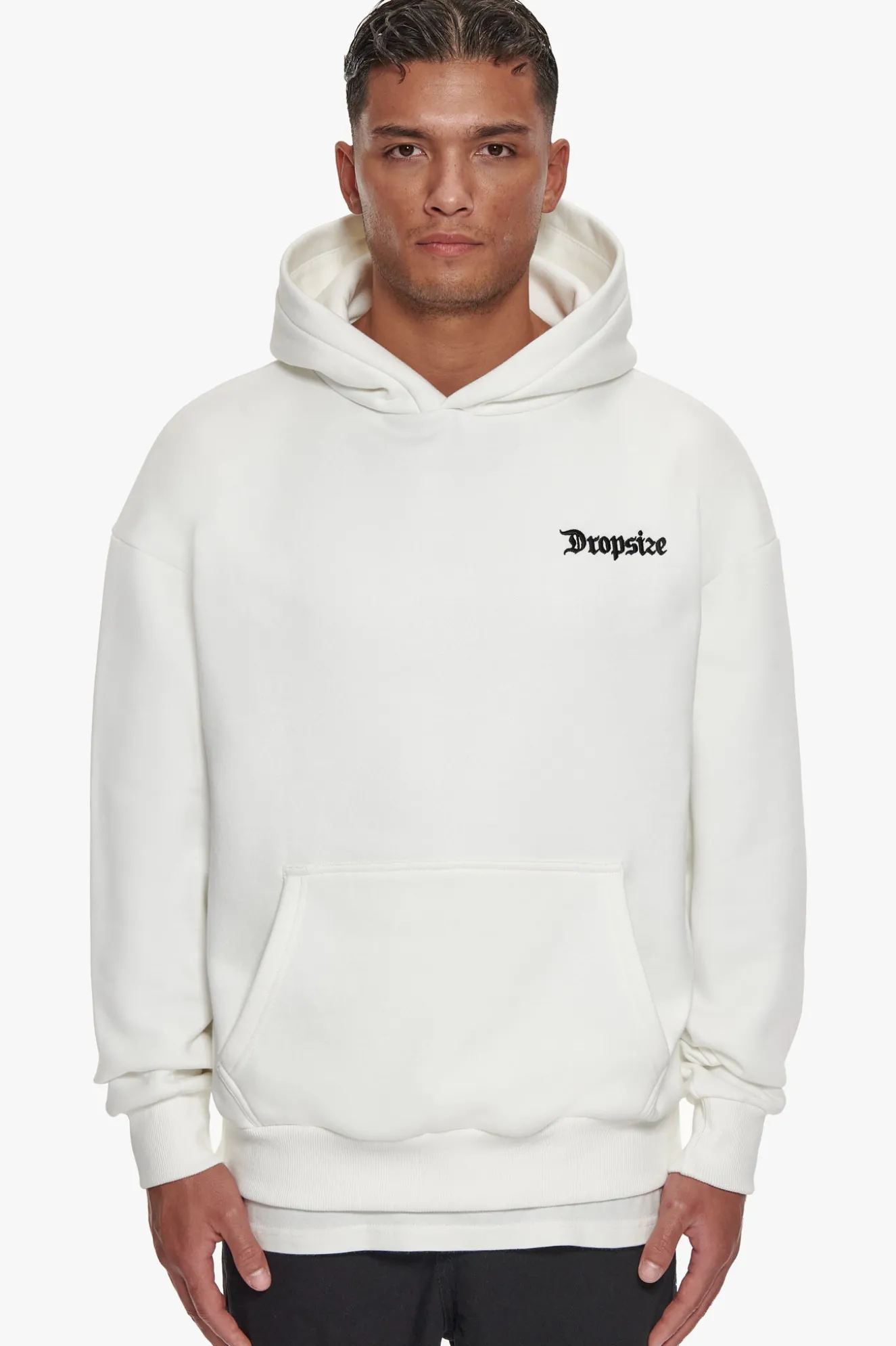 HEAVY OVERSIZE PATIENCE HOODIE WASHED WHITE