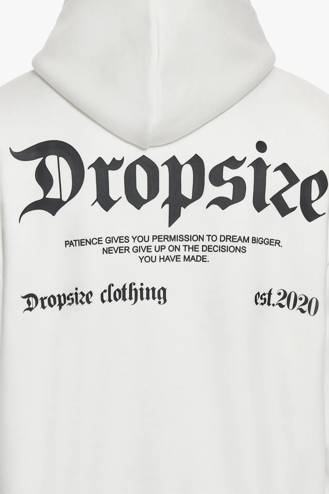 HEAVY OVERSIZE PATIENCE HOODIE WASHED WHITE