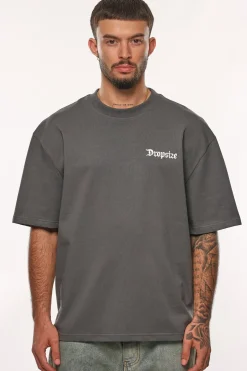 HEAVY OVERSIZE PATIENCE T-SHIRT GREY CREAM