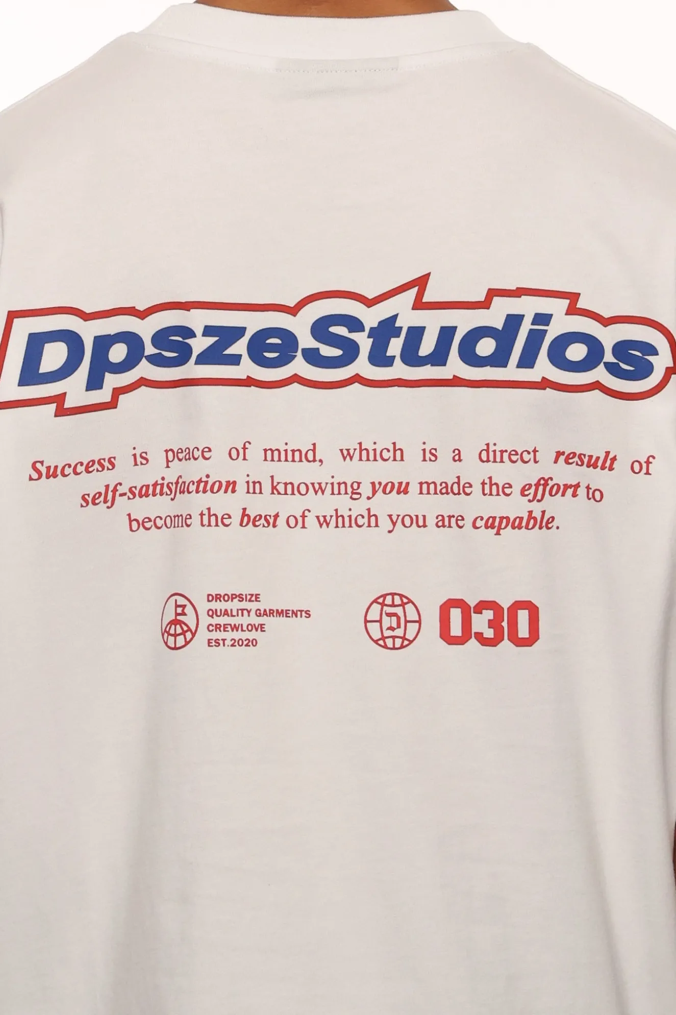 HEAVY OVERSIZE PEACE OF MIND T-SHIRT WHITE