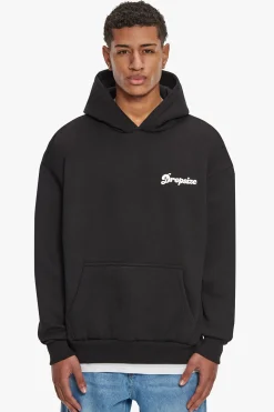 HEAVY OVERSIZE PRAY LOVE HUSTLE HOODIE BLACK