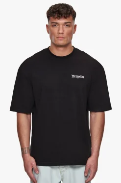 HEAVY OVERSIZE QUAD CRIME T-SHIRT BLACK