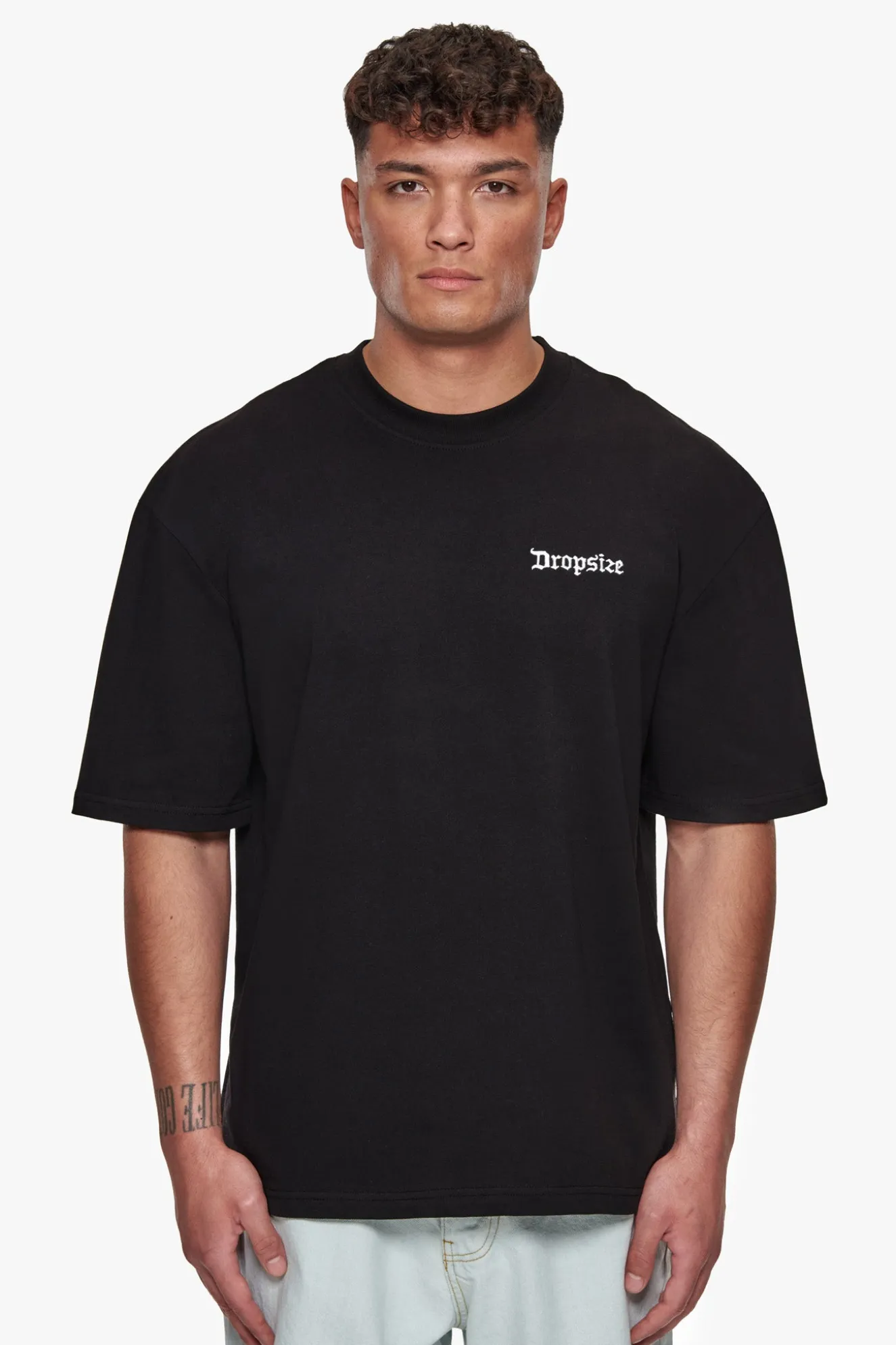 HEAVY OVERSIZE QUAD CRIME T-SHIRT BLACK