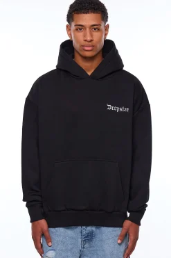 HEAVY OVERSIZE RACING DIVISION HOODIE BLACK