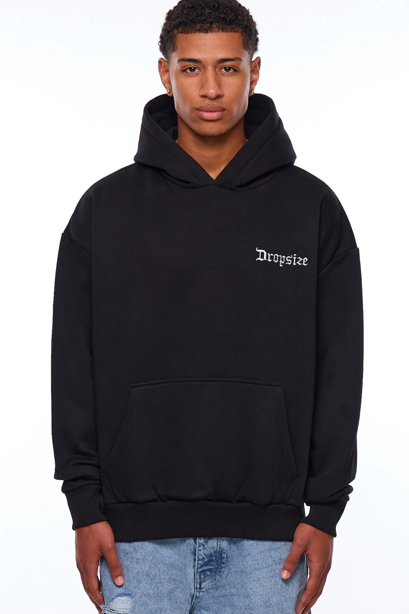 HEAVY OVERSIZE RACING DIVISION HOODIE BLACK