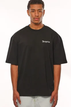 HEAVY OVERSIZE RAISED IN HEAVEN T-SHIRT BLACK