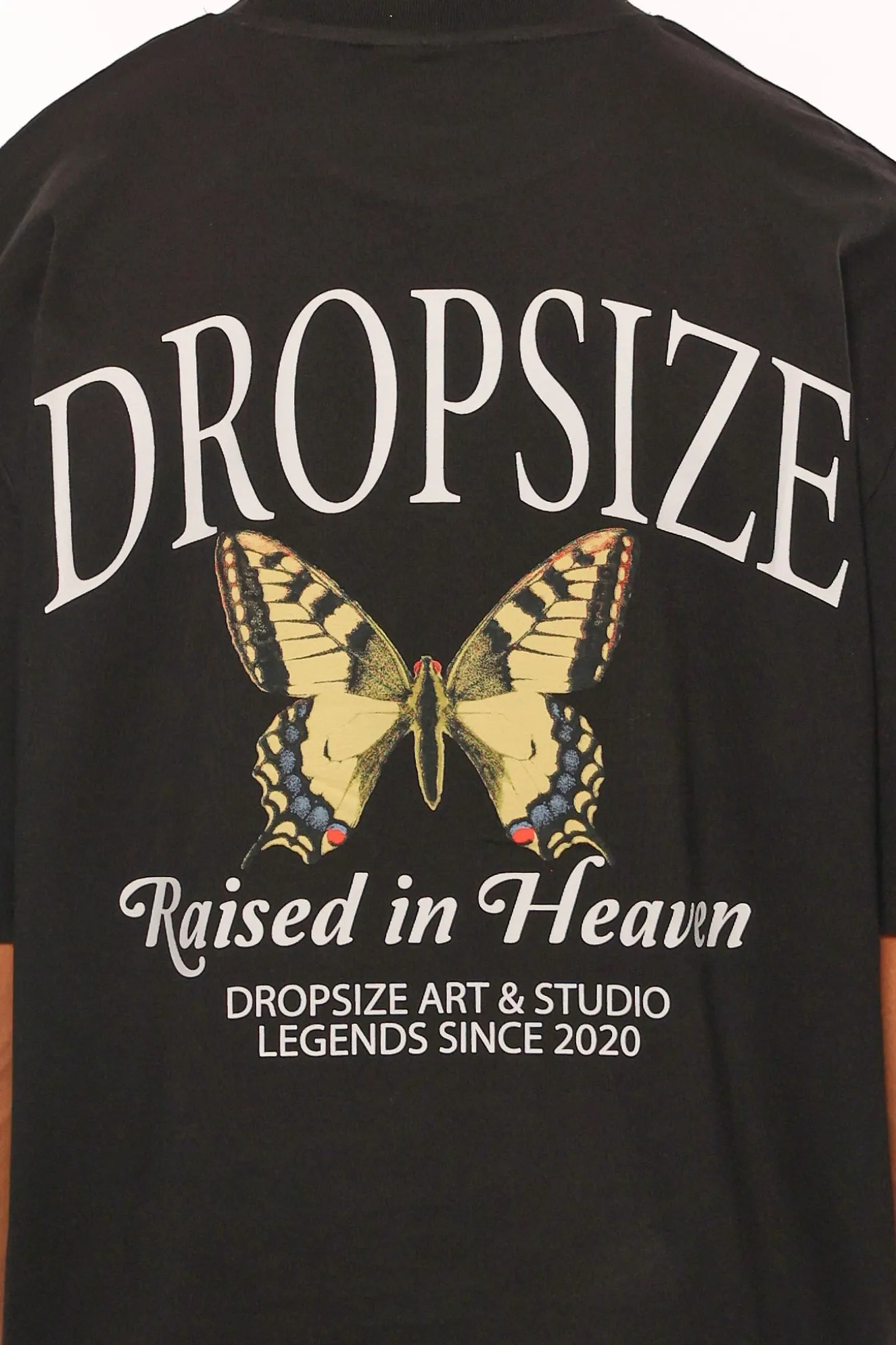 HEAVY OVERSIZE RAISED IN HEAVEN T-SHIRT BLACK