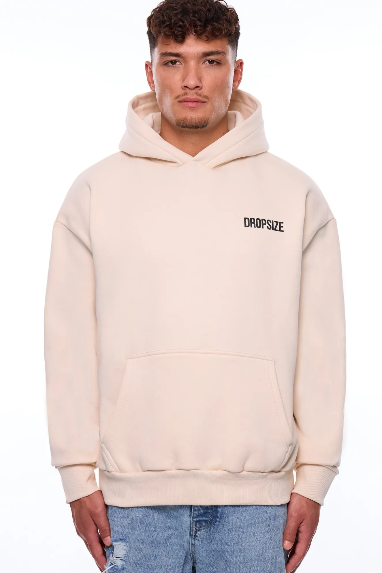HEAVY OVERSIZE RISE ABOVE HOODIE COCONUT MILK