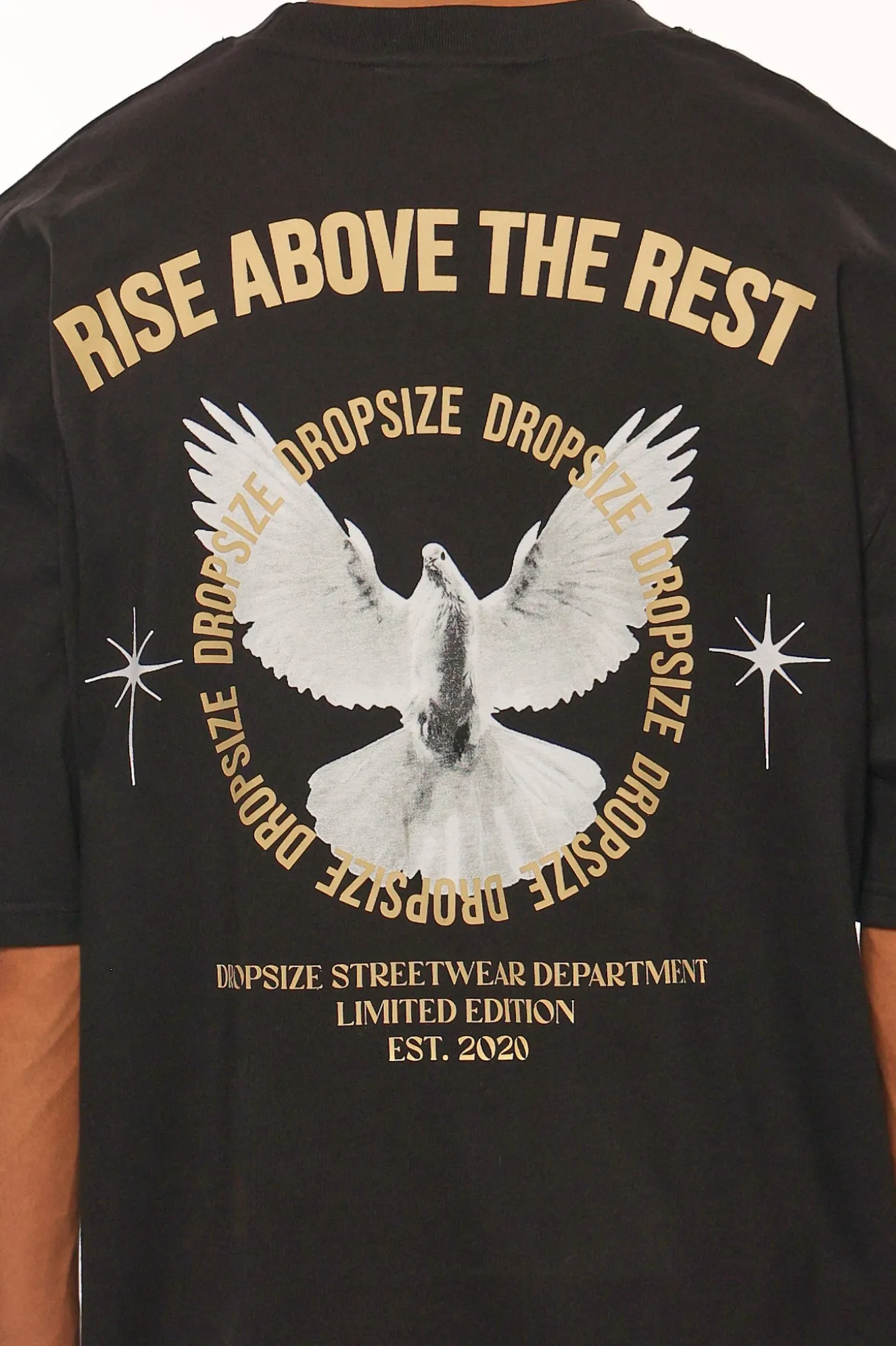 HEAVY OVERSIZE RISE ABOVE T-SHIRT BLACK