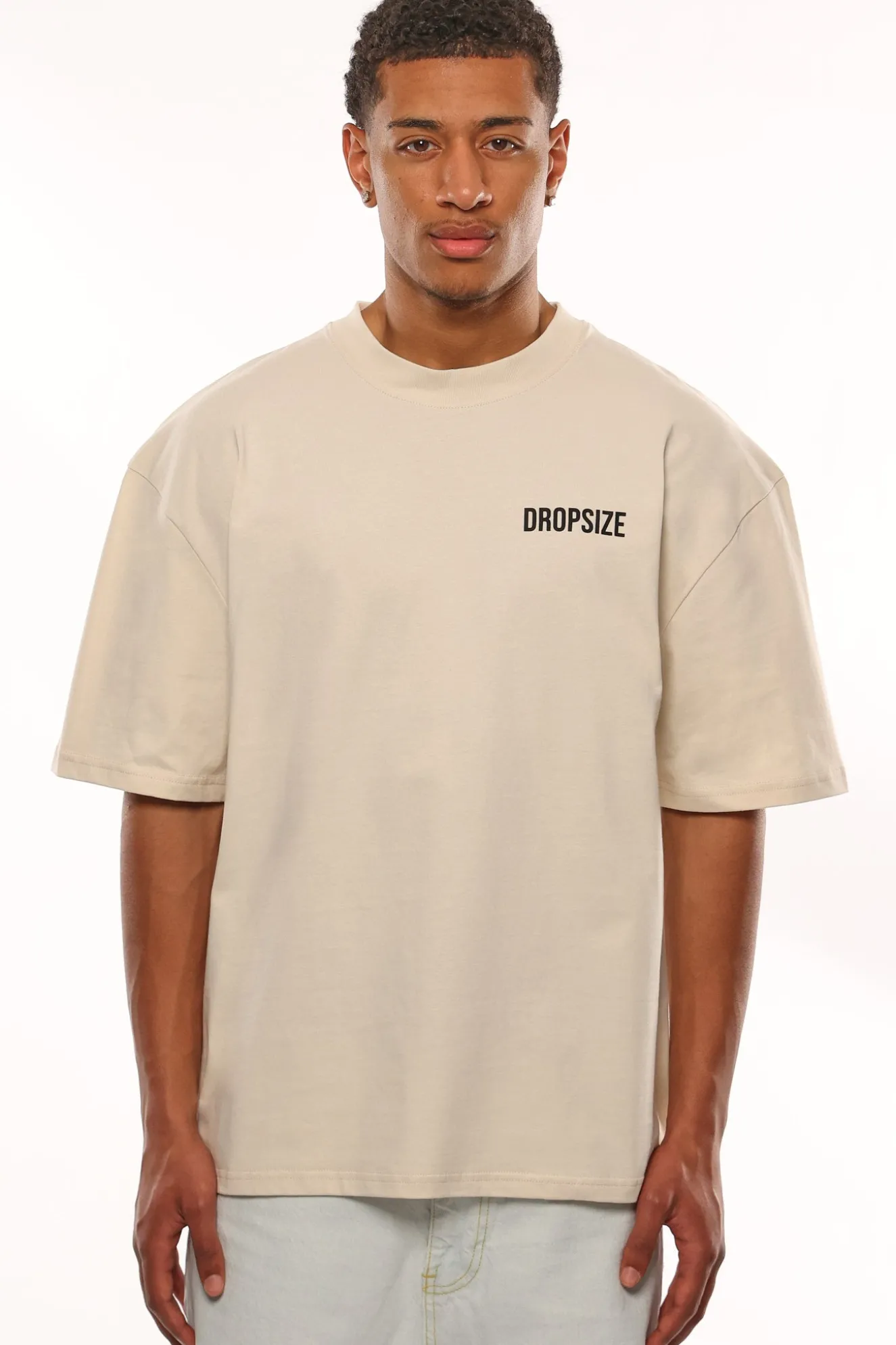 HEAVY OVERSIZE RISE ABOVE T-SHIRT COCONUT MILK
