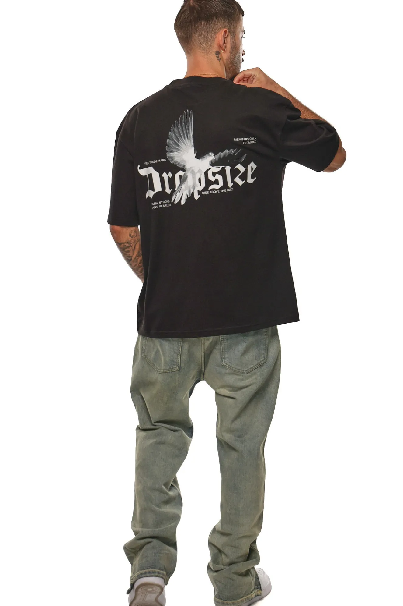 HEAVY OVERSIZE RISE ABOVE THE REST T-SHIRT BLACK