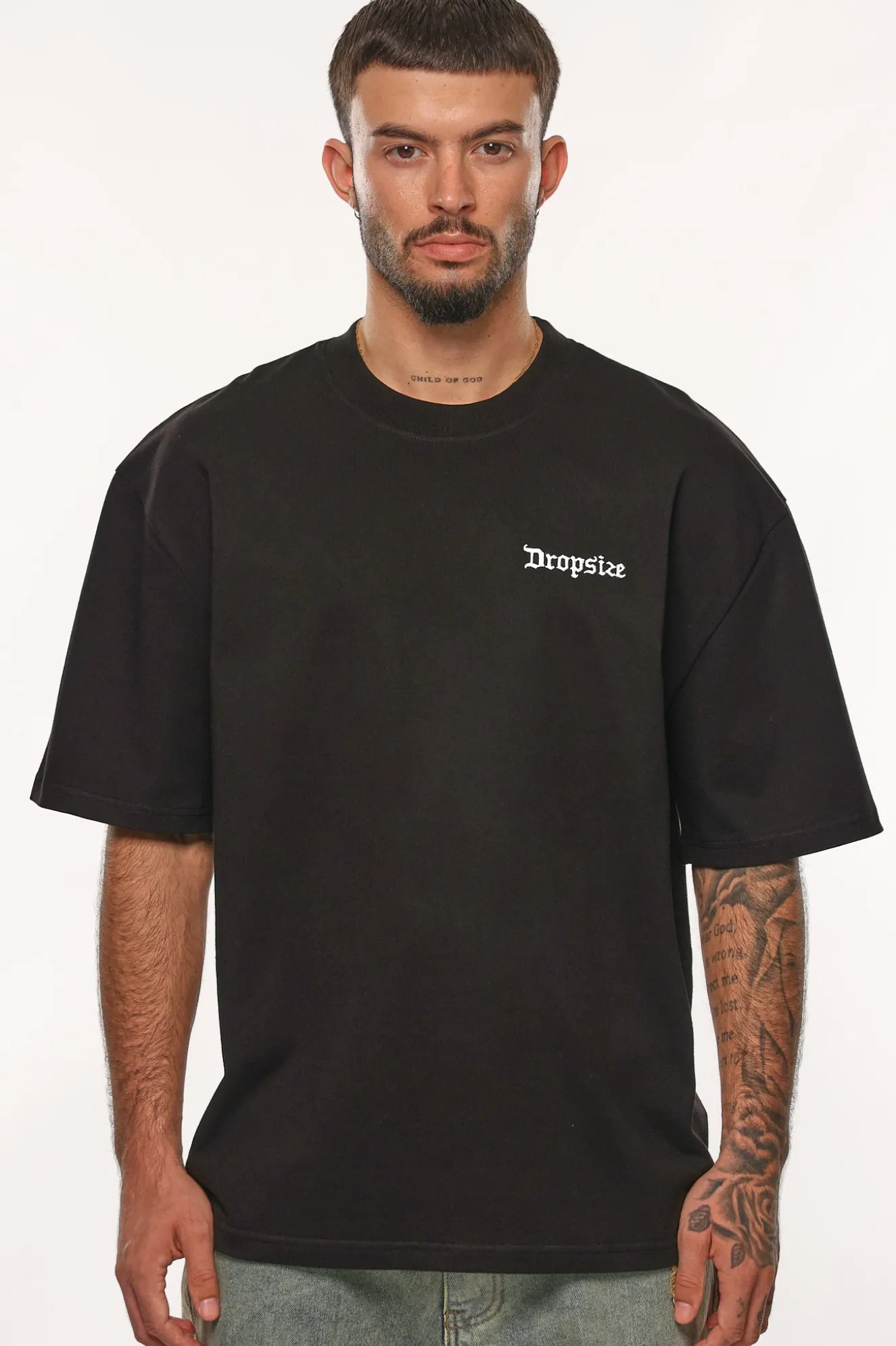 HEAVY OVERSIZE RISE ABOVE THE REST T-SHIRT BLACK
