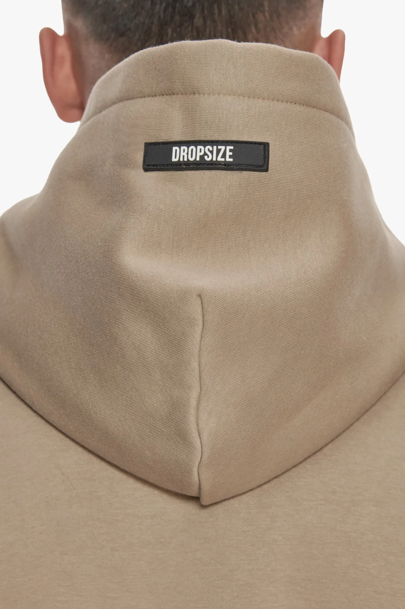 HEAVY OVERSIZE RUBBER PATCH HOODIE WEATHERED TEAK