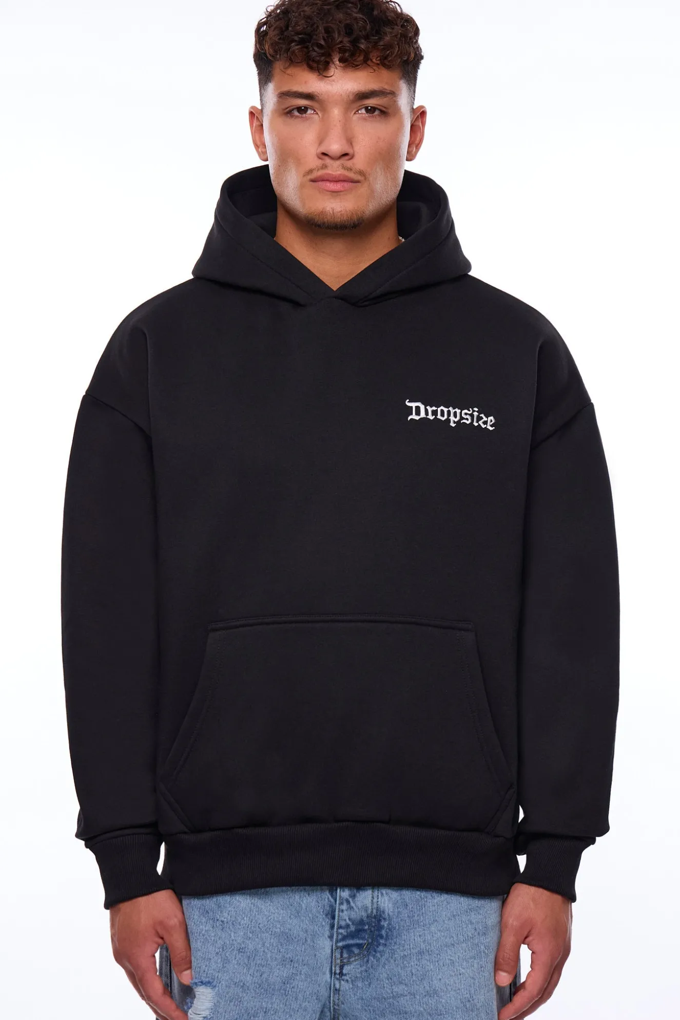 HEAVY OVERSIZE SIDE OF HELL HOODIE BLACK
