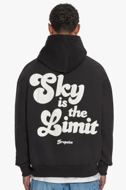 HEAVY OVERSIZE SKY IS THE LIMIT HOODIE BLACK