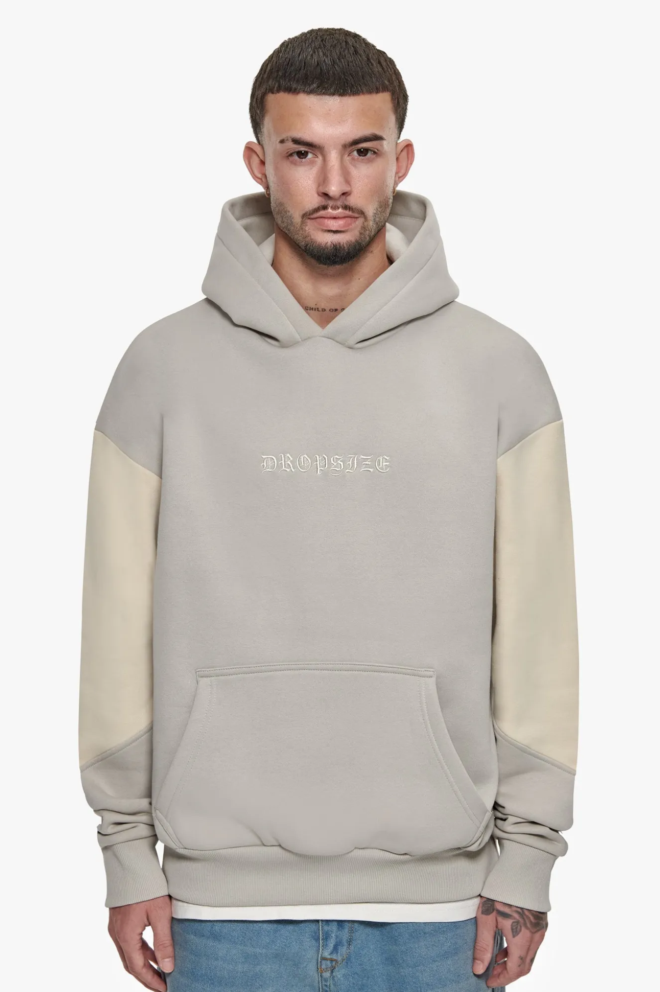 HEAVY OVERSIZE SPLIT COLOUR V2 HOODIE