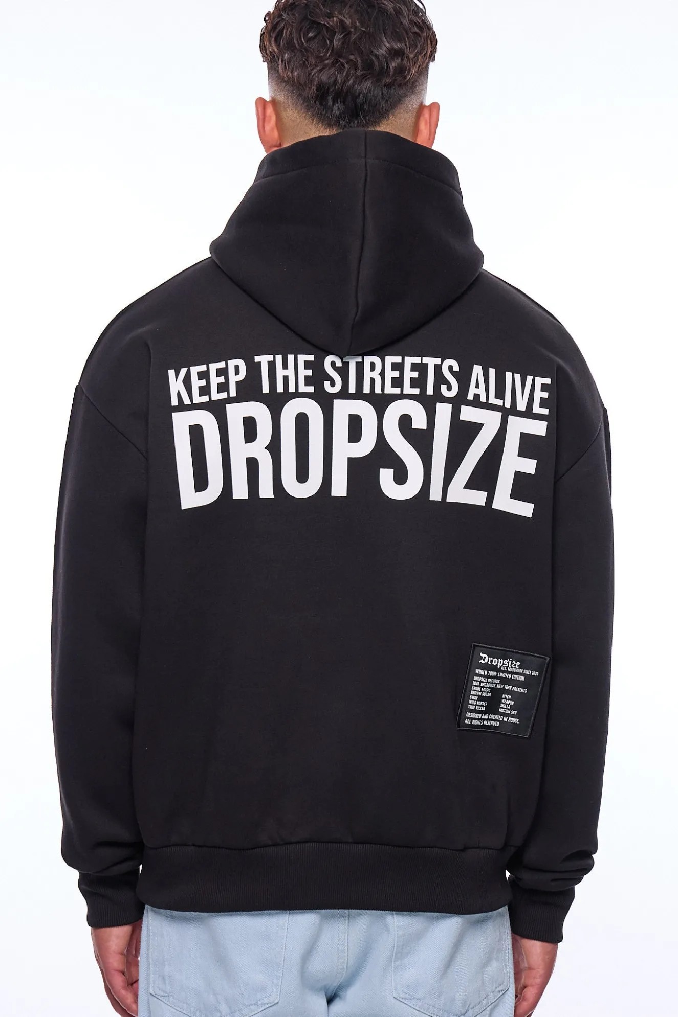 HEAVY OVERSIZE STREETS HOODIE BLACK