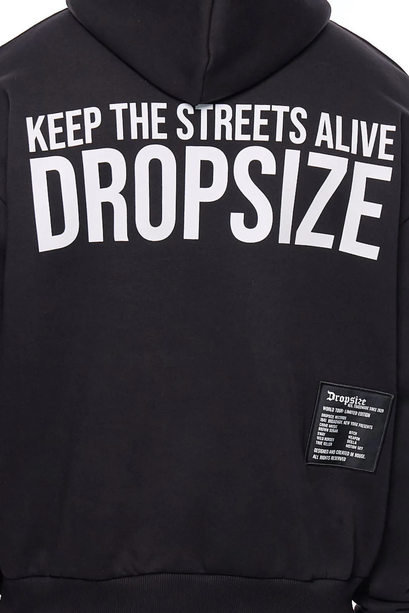 HEAVY OVERSIZE STREETS HOODIE BLACK