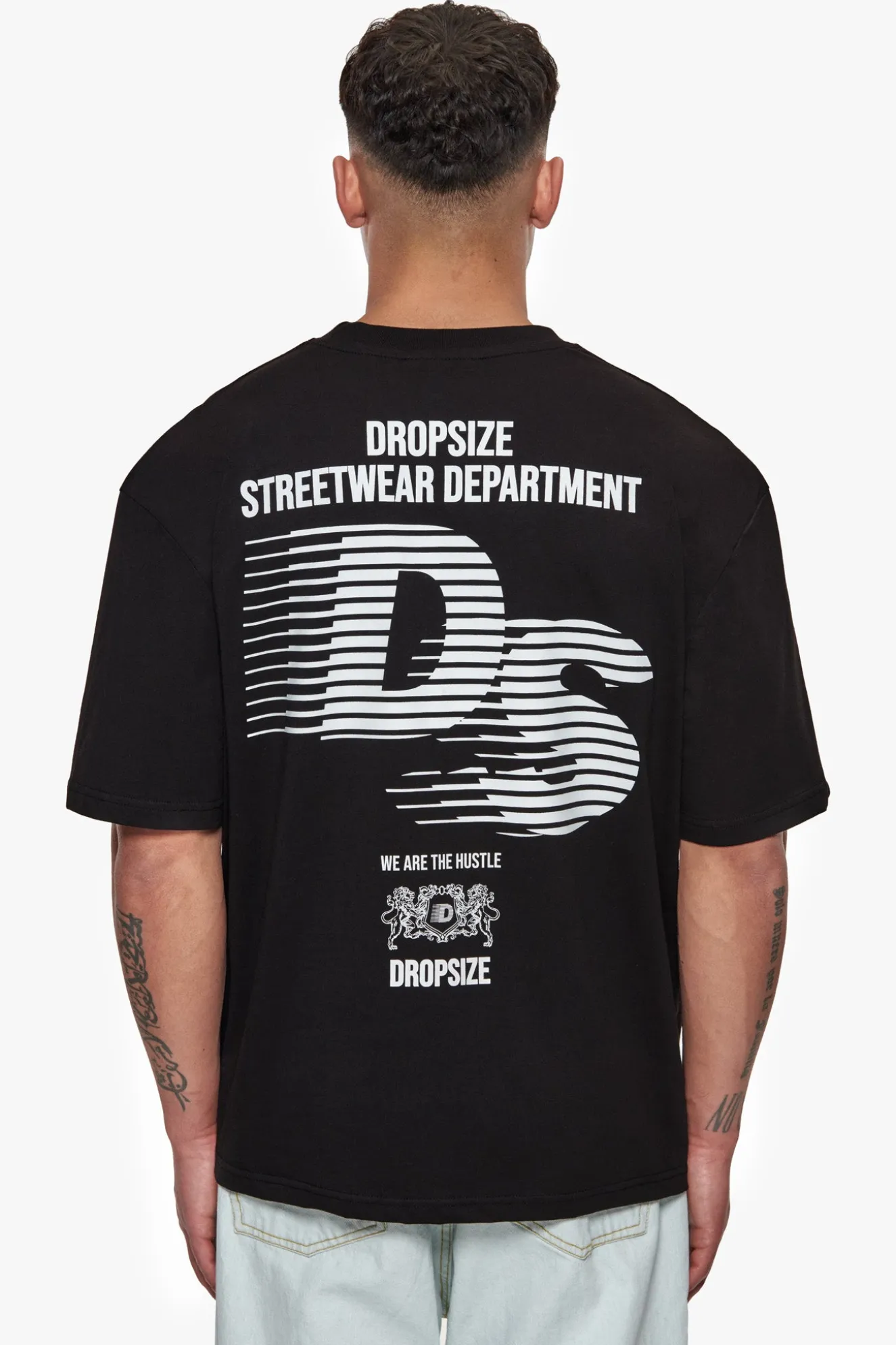 HEAVY OVERSIZE STREETWEAR DEPARTMENT T-SHIRT BLACK