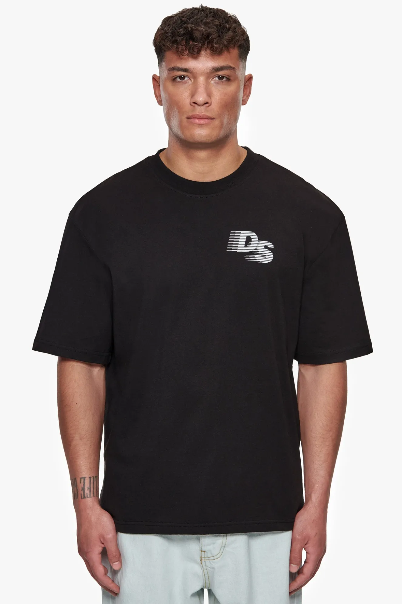 HEAVY OVERSIZE STREETWEAR DEPARTMENT T-SHIRT BLACK