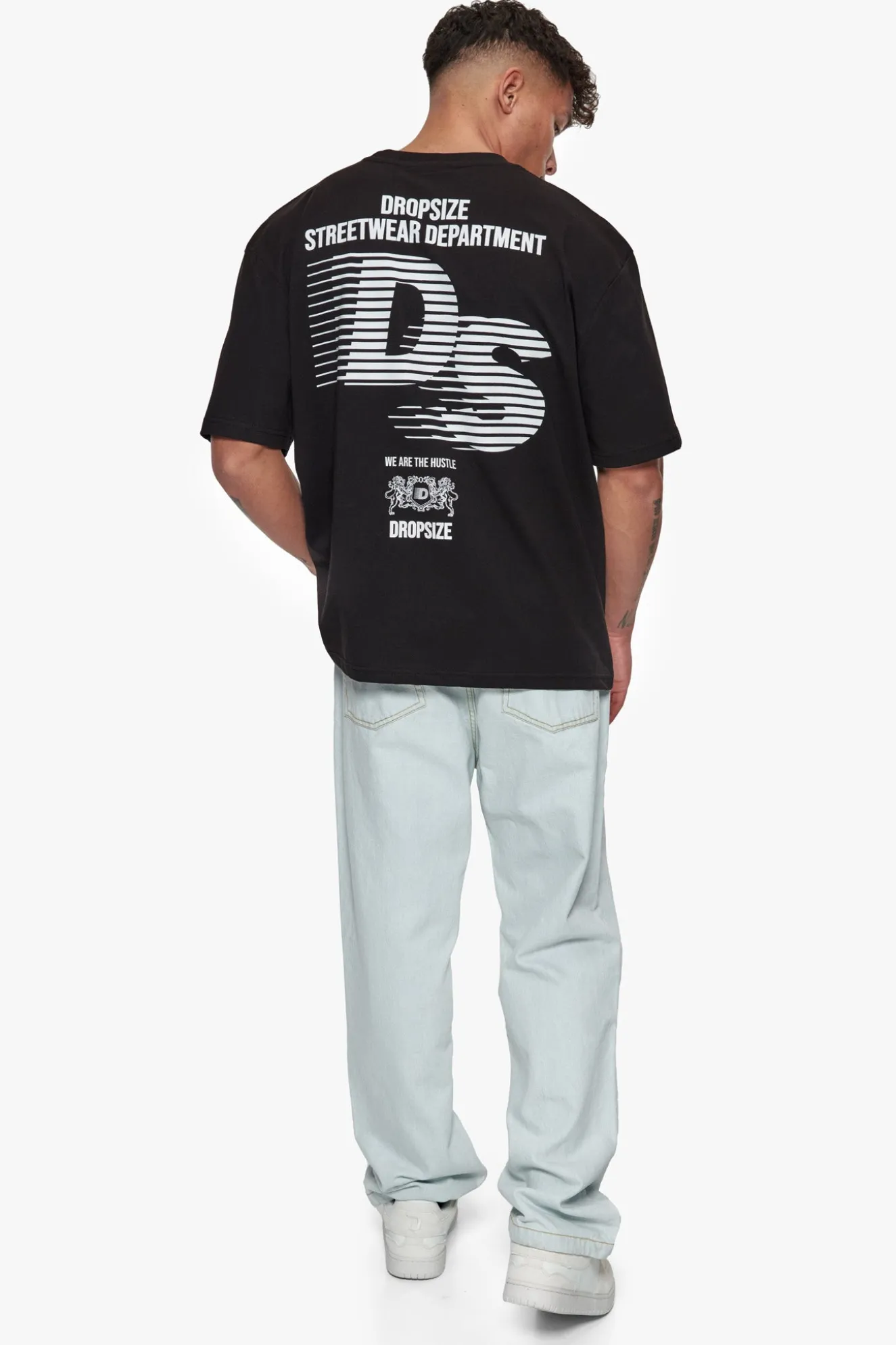 HEAVY OVERSIZE STREETWEAR DEPARTMENT T-SHIRT BLACK