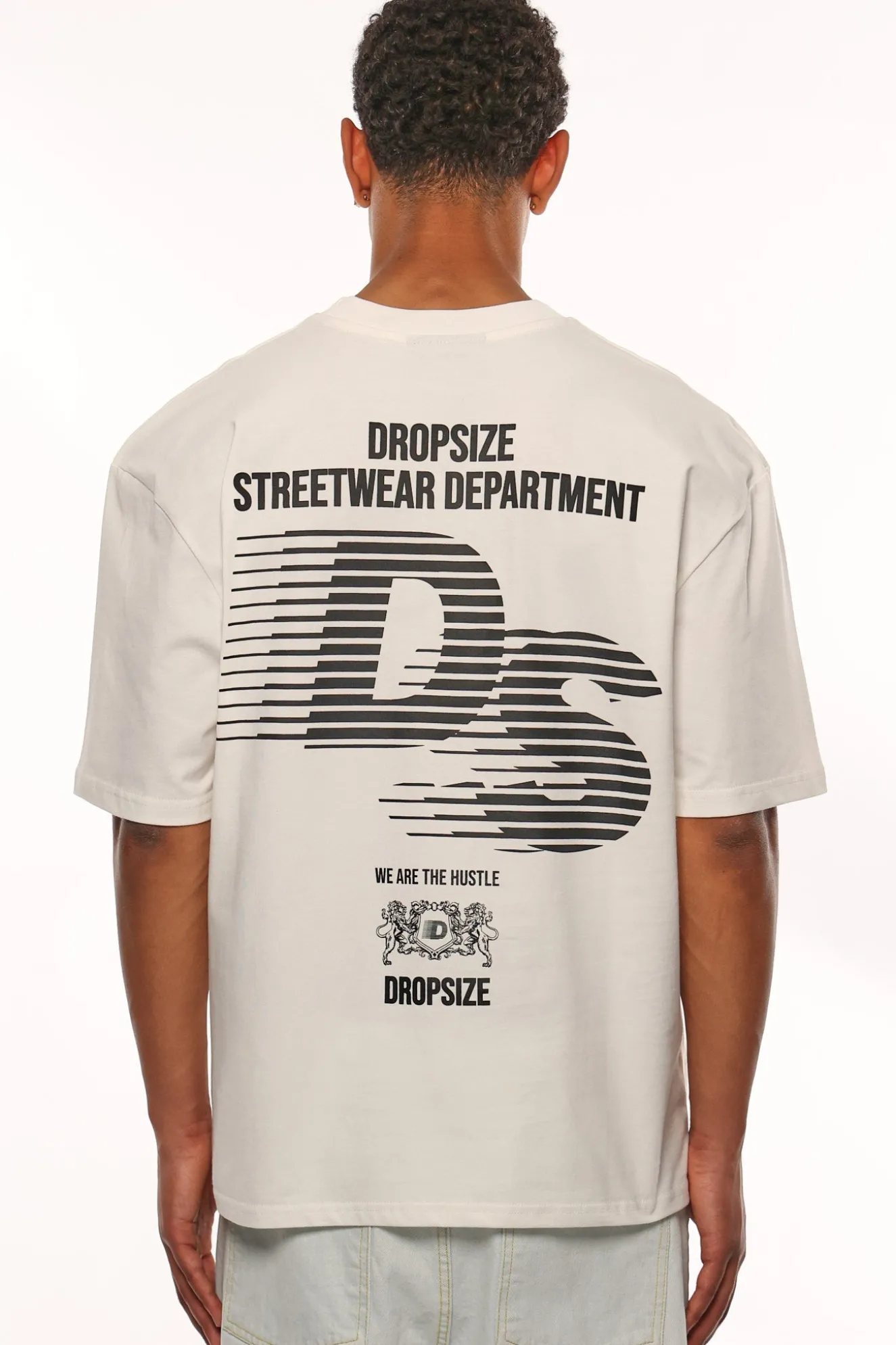 HEAVY OVERSIZE STREETWEAR DEPARTMENT T-SHIRT CREAM WHITE