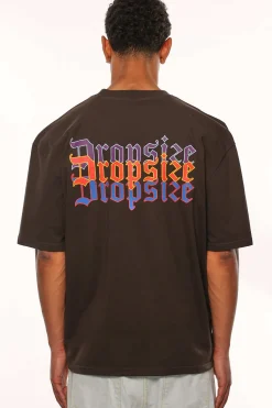 HEAVY OVERSIZE TRIPLE LOGO T-SHIRT WASHED BLACK