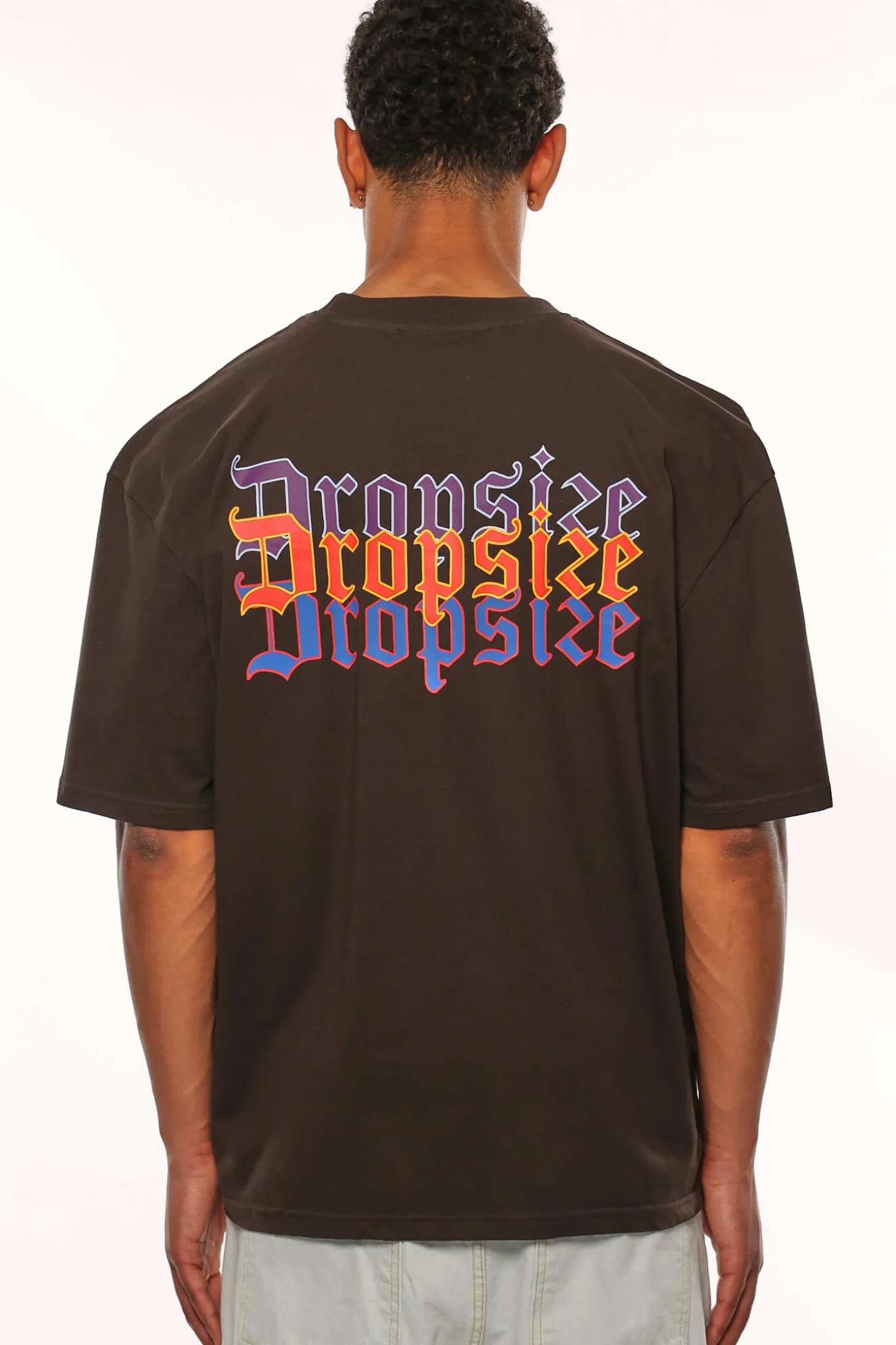 HEAVY OVERSIZE TRIPLE LOGO T-SHIRT WASHED BLACK