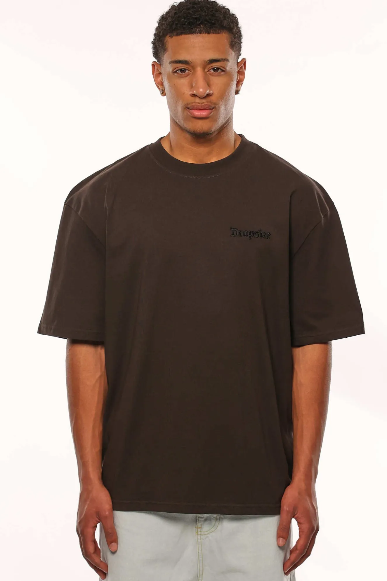 HEAVY OVERSIZE TRIPLE LOGO T-SHIRT WASHED BLACK